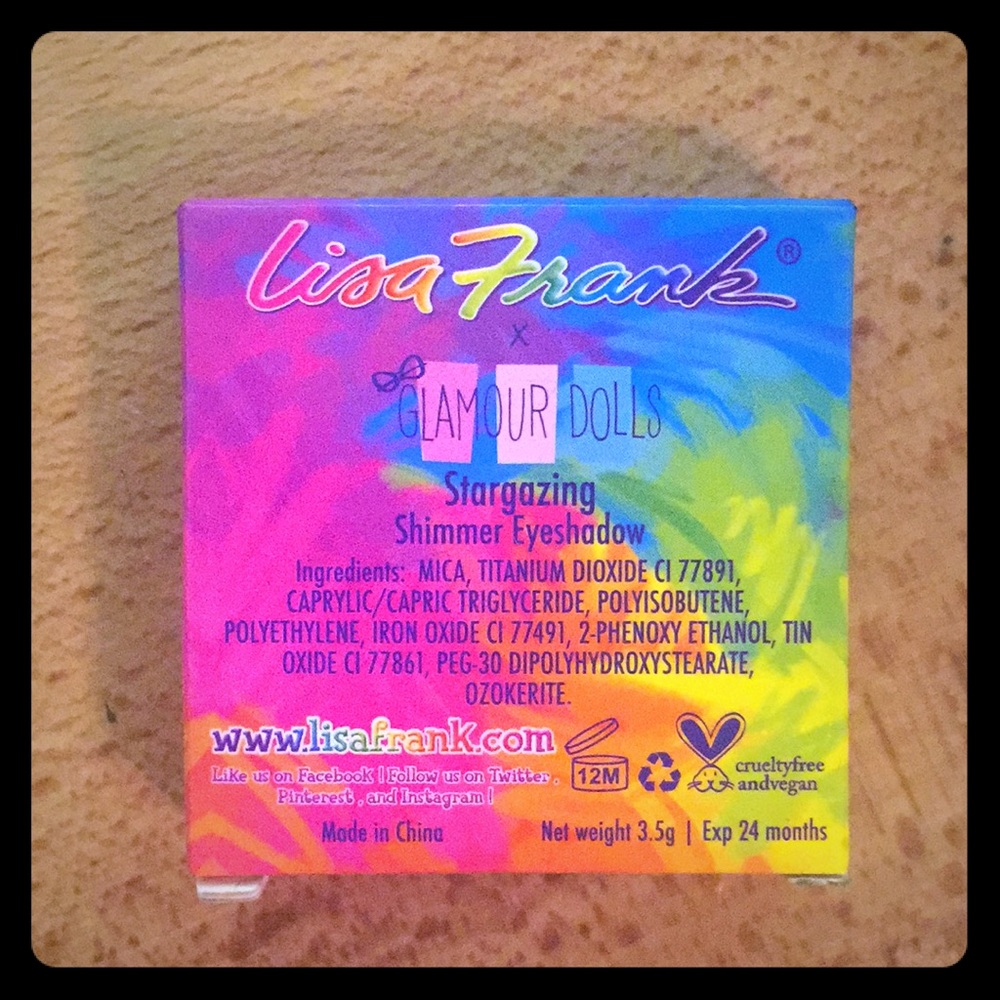 Limited edition Lisa Frank eyeshadow